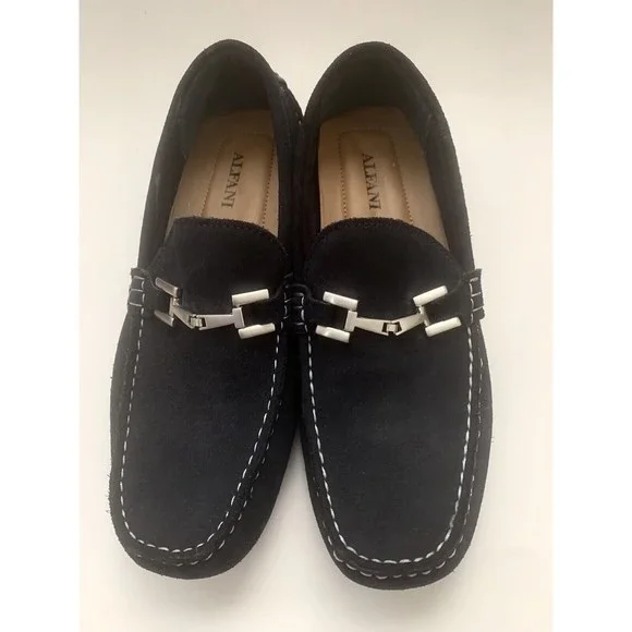 Alfani | Shoes | Alfani Merry Mens Blue Suede Slipon Loafer  display picture 2